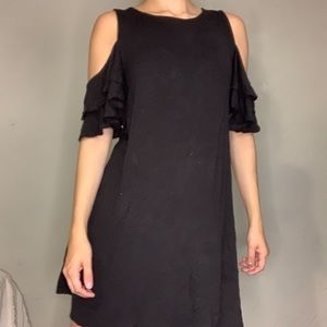Black Cold Shoulder Dress